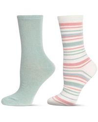 Memoi - Assorted 2-Pack Crew Socks - Lyst