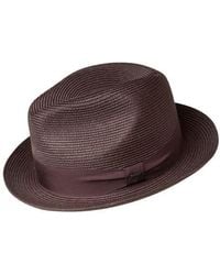 Bailey - Craig Woven Fedora - Lyst
