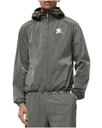 Burberry - Nylon Hooded Jacket - Lyst