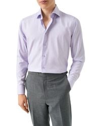 Eton - Contemporary Fit Textured Cotton Dress Shirt - Lyst
