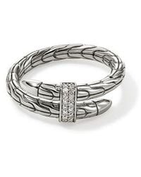 John Hardy - Spear Diamond Bypass Ring - Lyst