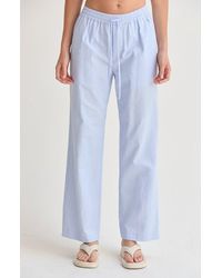 Crescent - Textured Striped Drawstring Pants - Lyst