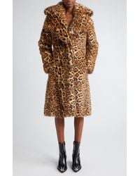Rabanne - Leopard Print Faux Fur Coat - Lyst