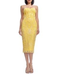 Dress the Population - Shailene Sequin Strapless Cocktail Dress - Lyst