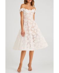gemma embroidered tulle midi dress helsi Helsi Gemma Dress in Baby Blue main image 1