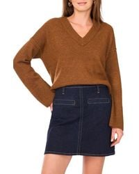 Vince Camuto - High-Low V-Neck Sweater - Lyst