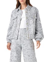 English Factory - Sequin Tweed Jacket - Lyst