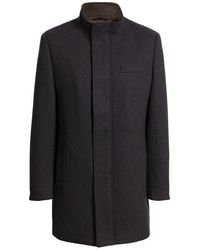 Hart Schaffner Marx - Genoa Wool Blend Twill Coat - Lyst
