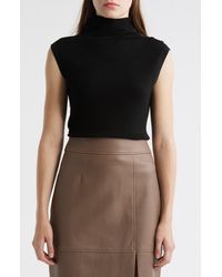 BOSS - Fermesi Sleeveless Mock Neck Sweater - Lyst