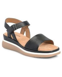 Comfortiva - Ash Ankle Strap Platform Wedge Sandal - Lyst