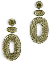 Deepa Gurnani - Britt Floral Drop Earrings - Lyst