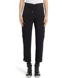 Moncler Tie Waist Cargo Pants - Black