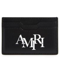 Amiri - staggered Logo Leather Card Case - Lyst