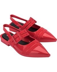 Melissa - Ladylike Mary Jane Pointed Toe Flat - Lyst