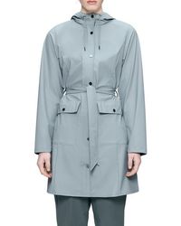 Rains - Curve Waterproof Belted Jacket - Lyst