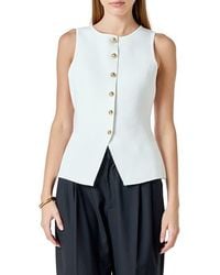 Endless Rose - Knit Button-Up Vest - Lyst