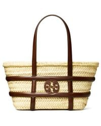 Tory Burch - Ella Small Straw Basket Tote - Lyst