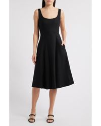 Charles Henry - Sleeveless Fit & Flare Dress - Lyst