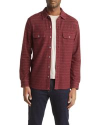 The Normal Brand - Textured Knit Long Sleeve Button-up Shirt - Lyst