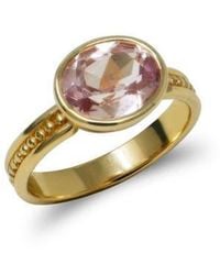 Anzie - Classique Oval Dew Drop Ring - Lyst