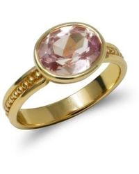Anzie - Classique Oval Dew Drop Ring - Lyst