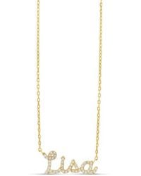 SHYMI - Script Name Necklace - Lyst