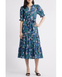 Rails - Eliana Floral Tiered Midi Dress - Lyst