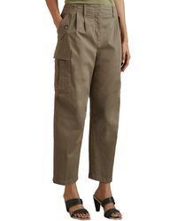 Reiss - Indie Stretch Twill Ankle Cargo Pants - Lyst