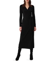Diane von Furstenberg - Astrid Long Sleeve Wool & Cashmere Wrap Sweater Dress - Lyst