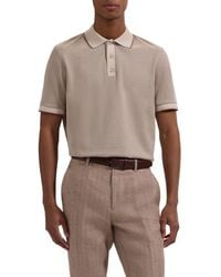 Bugatchi - Three Button Cotton Polo - Lyst
