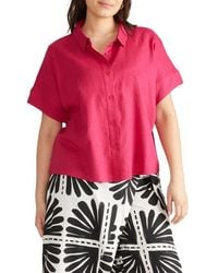 UNIVERSAL STANDARD - Boxy Linen Blend Shirt - Lyst