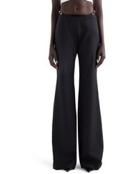Givenchy - Voyou Wool Blend Flare Leg Pants - Lyst