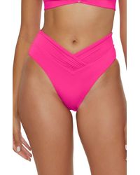 Becca - Color Code High Waist Bikini Bottoms - Lyst