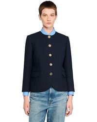 Sandro - Round Collar Jacket - Lyst