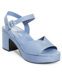 Prada - Block Heel Sandal - Lyst