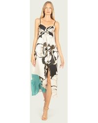SECRET MISSION - Ceres Maxi Dress With Front Slit - Lyst