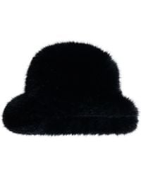 Naked Wardrobe - Oversize Faux Fur Bucket Hat - Lyst