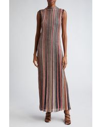 Missoni - Sequin Metallic Stripe Gown - Lyst