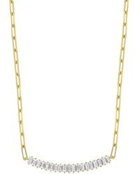 Bony Levy - Varda Luxe Baguette Diamond Pendant Necklace - Lyst