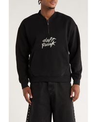 Pleasures - X Daft Punk Primetime Quarter Zip Sweatshirt - Lyst