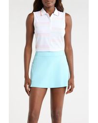 G/FORE - Offset Stripe Sleeveless Performance Polo - Lyst