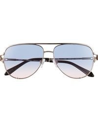 Quay - High Key Twist 60Mm Gradient Aviator Sunglasses - Lyst