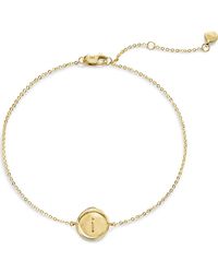Monica Vinader - Initial Stamp Charm Bracelet - Lyst