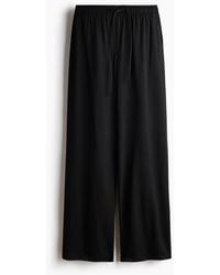H&M - Wide Drawstring Trousers - Lyst