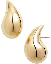 Bottega Veneta - Sterling Silver Teardrop Earrings - Lyst