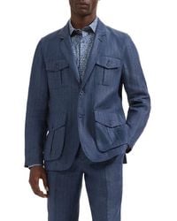 Bugatchi - Linen Safari Jacket - Lyst