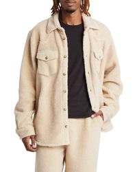 One Of These Days - X Woolrich Western Faux Shearling Button-up Shirt - Lyst