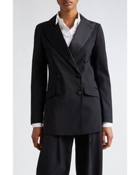 Eleventy - Double Breasted Satin Tuxedo Jacket - Lyst
