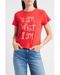 RE/DONE - I Am What I Am Graphic T-Shirt - Lyst