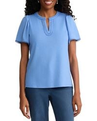 Jones New York - Split Neck Top - Lyst